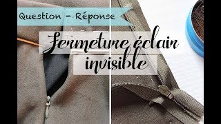 Comment Poser Une Fermeture Eclair Invisible [upl. by Eiuqcaj]