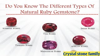 How many different types of rubies are there [upl. by Elwee]