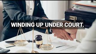 winding up by court  liquidation company law NAISHAACADEMY [upl. by Oal]