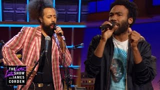 Donald Glover amp Reggie Watts Make Music [upl. by Arreis44]