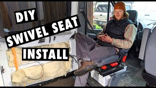 How to install a swivel seat  Sprinter Van Conversion [upl. by Haraj]