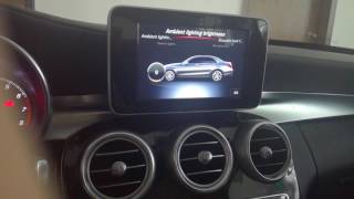 How to activate the ambient light atmosphere light for Mercedesbenz C w205GLC w253 [upl. by Deeraf652]