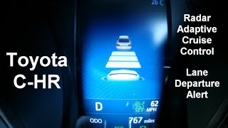 Toyota CHR radar adaptive cruise control [upl. by Richardson]