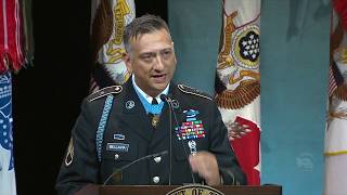 Pentagon Hall of Heroes Staff Sgt David G Bellavias Speech [upl. by Nager]