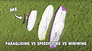 paragliding vs speedflying vs miniwing [upl. by Afirahs]