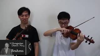 Hungarian Dance No5 Brahms  TwoSet Violin [upl. by Archangel622]