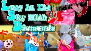 Lucy In The Sky With Diamonds  Studio Reproduction  Guitars Bass Drums Piano Cover [upl. by Northey]