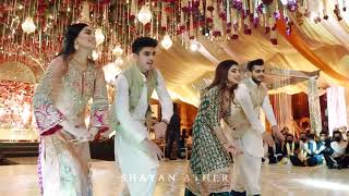 Bride Cousins Dance performance  Nadiyon Paar  Shayan Ather  Best Pakistani Wedding Dance [upl. by Ethbinium]