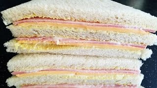 Sandwich Recipes  Ham Cheese Sandwich Recipe [upl. by Sallie]