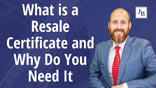 What is a Resale Certificate and Why Do You Need It [upl. by Ysus]