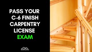 How to Pass Your C6 License Exam  California Finish Carpentry Contractors Exam Review Secrets [upl. by Eahcim]