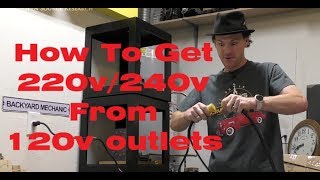 How To Get 220V240V From Two 120V Outlets No Electrical Panel Work Required [upl. by Ennaylloh709]