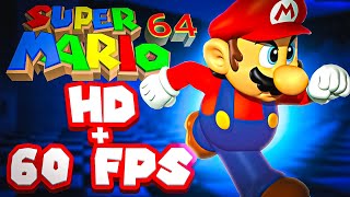 Mario 64 HD 60 FPS 4k Widescreen modded ROM [upl. by Hammel]