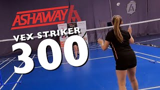 Ashaway Vex Striker 300 Badminton Racket Review by pdhsportscom [upl. by Ehttam245]