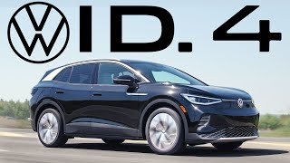 2021 VW ID4 Review  ELECTRIC SUV NEEDS IMPROVEMENT [upl. by Lambard]