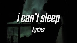 Powfu  i cant sleep Prod Sarcastic Sounds Lyrics  Lyric Video [upl. by Gradeigh]