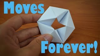 How to fold an Origami Moving Flexagon  Better than a fidget spinner [upl. by Acilgna]