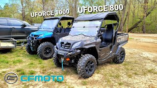 2021 CFMOTO UFORCE 800 1st Trail Ride Test amp Review at Mud Park [upl. by Elleinad]