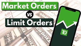 Limit Order vs Market Order  TD Ameritrade [upl. by Clarisse]