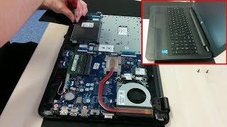 HP 250 G5 Laptop  How to change or upgrade the hard disk [upl. by Fitton]