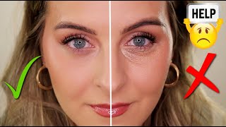 The BEST CONCEALER HACK for a Flawless Smooth Undereye  STOP creasing settling amp dryness [upl. by Ielarol576]