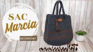 Comment faire UN SAC MARCIA AU CROCHET  TUTO  PAS A PAS Facile mamiecrochet [upl. by Yttel]