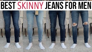 Skinny Jeans Haul For Guys In 2018 Asos New Look River Island amp Stradivarius [upl. by Aerdnaek715]