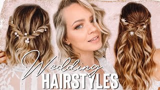 Wedding Hairstyles you can do BY YOURSELF  Kayley Melissa [upl. by Acirtal464]