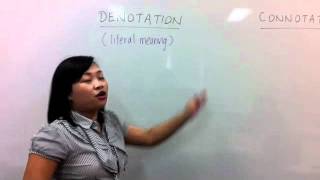 C2C Lesson  Meaning of Denotation Vs Connotation [upl. by Itch778]