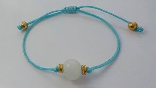 TUTORIAL COMO HACER ESTA PULSERA COQUETA FÁCIL Y RÁPIDA [upl. by Ayatnwahs]