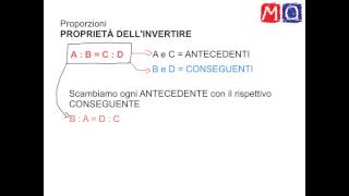 Proporzioni proprietà dellinvertire [upl. by Ellard]