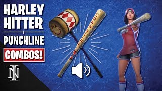 HARLEY HITTER amp PUNCHLINE COMBOS in Fortnite [upl. by Lafleur]