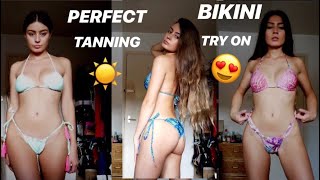 PERFECT BIKINI FOR TANNING  DRESSIN TRY ON HAUL [upl. by Arobed]