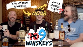 a NOOB tastes the Top 10 Whiskeys For Beginners [upl. by Yadrahs]