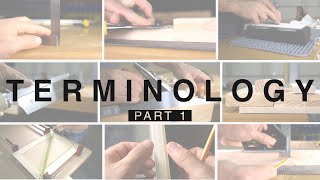 Beginner Woodworking and Carpentry Terminology Part 1 [upl. by Sihon]