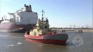 LNG Tractor Tugs Sabine Pass [upl. by Ivetts]