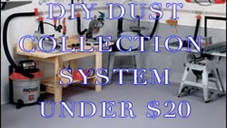 DIY Dust collector  Simple to make amp Under 20 [upl. by Ahsya]