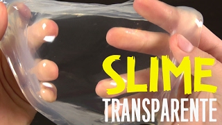 SLIME TRANSPARENTE  Receta sin borax almidon detergente [upl. by Brandon16]