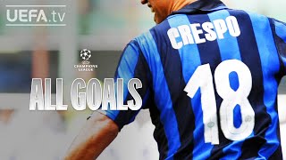 HERNÁN CRESPO ALL UCL GOALS [upl. by Fabrianna]