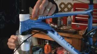 How to Install a New Bicycle Fork [upl. by Ahsimet]