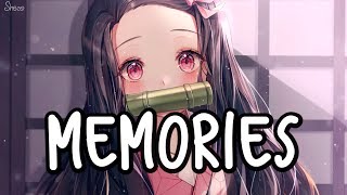 「Nightcore」→ Memories ♪ Female Cover LYRICS ✔︎ [upl. by Bailey360]