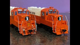 Detailing a Walthers Mainline GP9 Illinois Central locomotive [upl. by Nolyd]