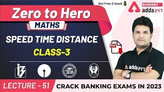 Speed Time Distance Class3  Maths  Adda247 Banking Classes  Lec51 [upl. by Melan]