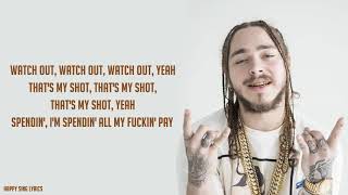 WHITE IVERSON  POST MALONE Lyrics [upl. by Pentheas]