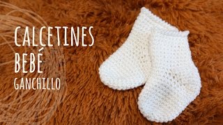 Tutorial Calcetines Fáciles Bebé Ganchillo  Crochet [upl. by Eirrehs]