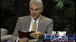 Steve Martin Reads Funny Memories from His Diary on Johnny Carsons Tonight Show — 1989 [upl. by Aicatsana456]