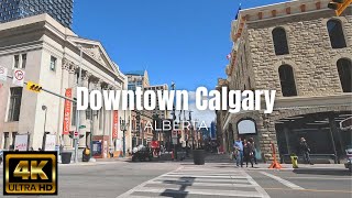 Calgary  Downtown  Walking Tour  Alberta Canada [upl. by Eeladnerb]