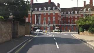 London Streets 598  Richmond  Kingston upon Thames  Surbiton  Epsom [upl. by Mintun]