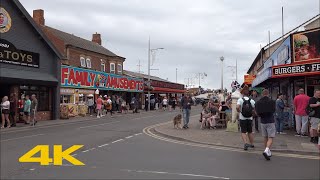 Mablethorpe Walk Town Centre amp Beach【4K】 [upl. by Enyaw]