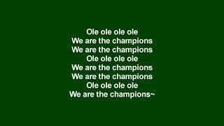 The Fans  Olé Olé Olé The Name Of The Game Letra [upl. by Ishii]